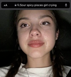 Sour spicy pisces girl crying Discord sticker