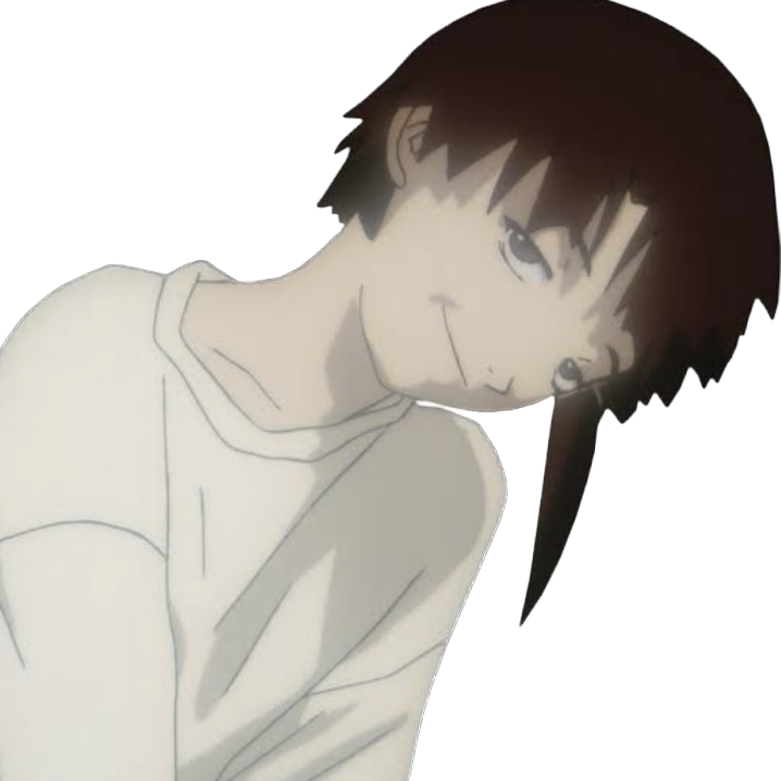 Lain Smug Discord sticker