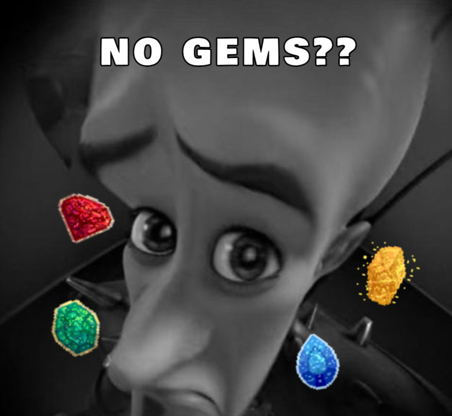 NO GEMS? Discord sticker