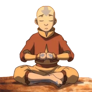 Aang Meditating