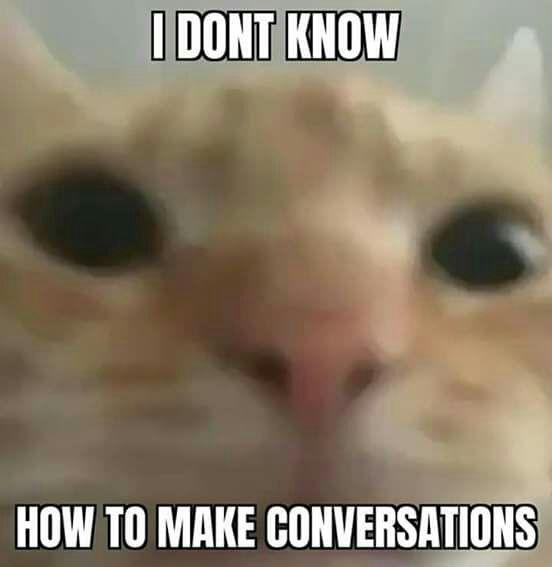 idk how to make conversations