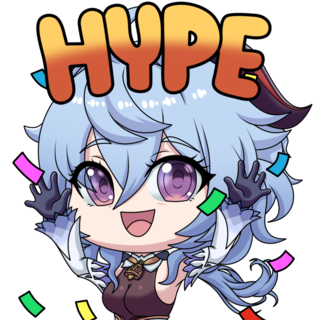 Ganyu Hype Discord sticker