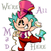 We're All Mad Here Discord sticker
