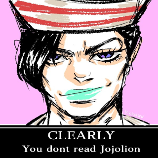 Clearly You don't read jojolio Discord sticker