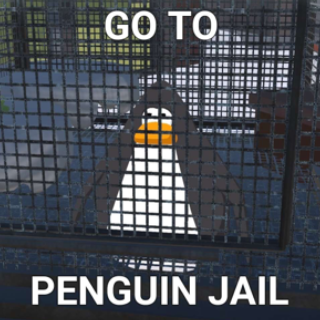penguin jail Discord sticker