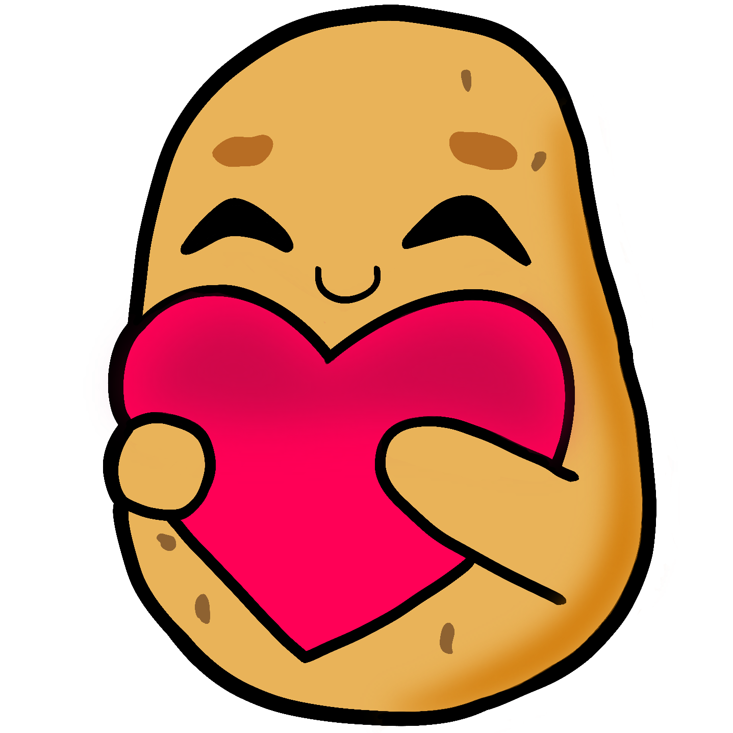 Potato Heart Discord sticker