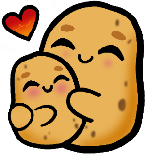 Potato Heart Discord sticker