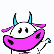 Cosmic Cow Bounce Discord sticker