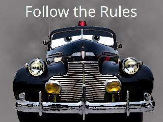follow the rules Discord sticker