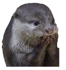 Goss otter Discord sticker