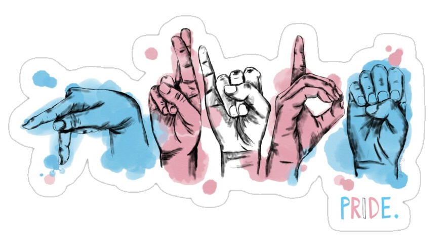 Trans pride Discord sticker