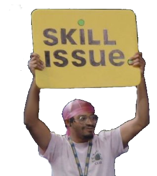 SKILL ISSUE Discord sticker