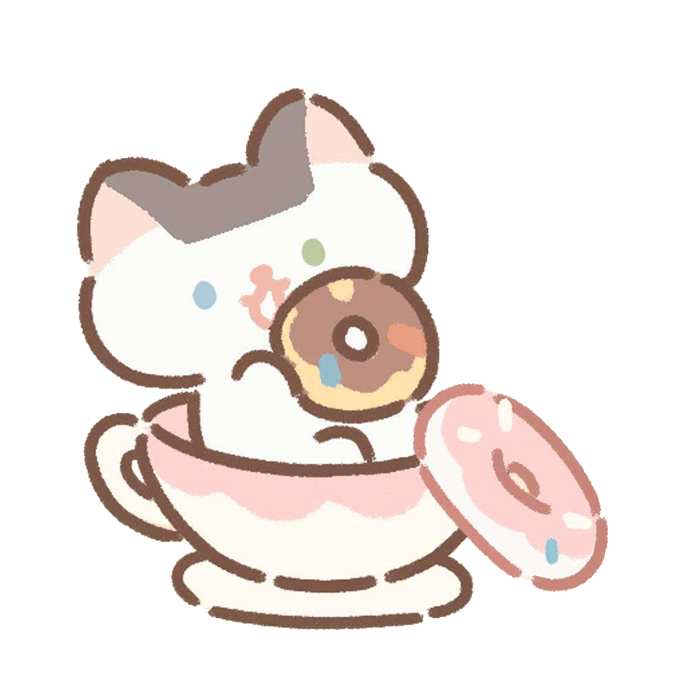 bangs donut Discord sticker