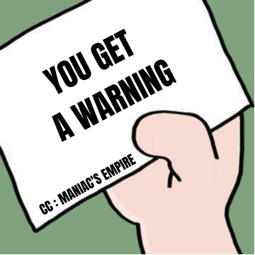 Warn Discord sticker