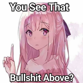 You See That Bullshit Above? Discord sticker