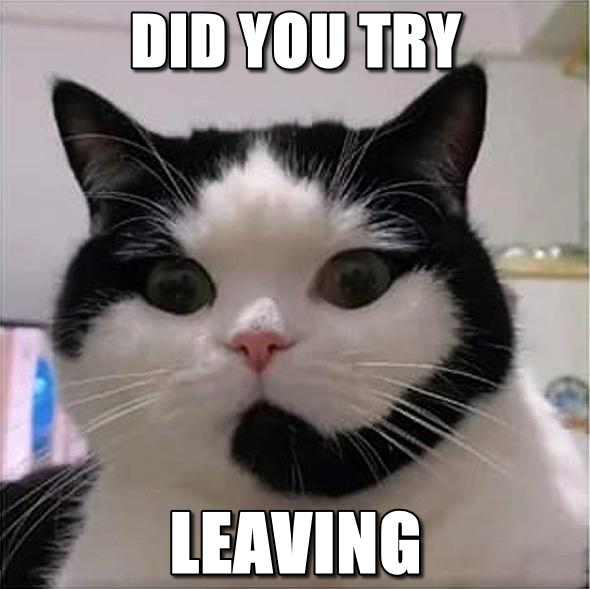 Did you try leaving? Discord sticker