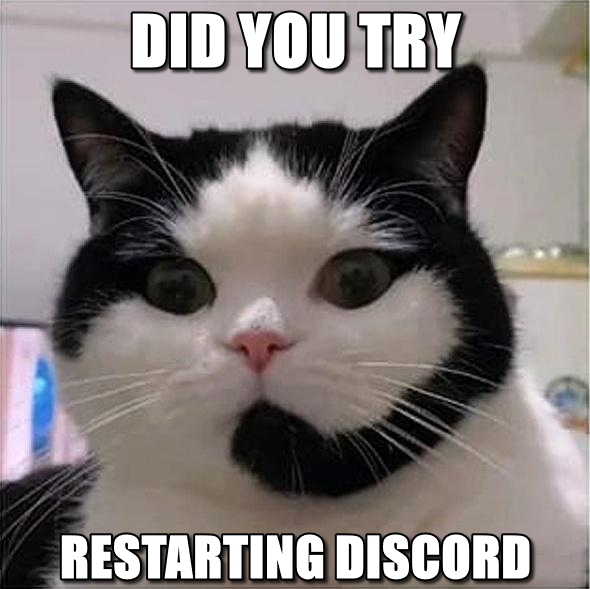 Restart Discord Discord sticker