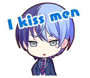 I kiss men!!! 