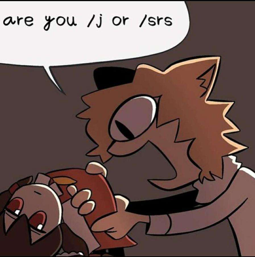 are you /j or /srs Discord sticker