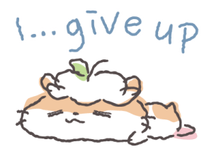 I give up Discord sticker