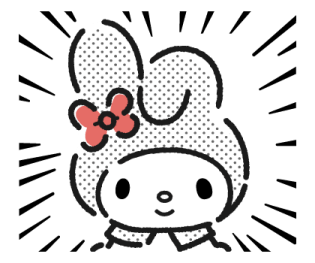 My Melody Menacing Stare Discord sticker