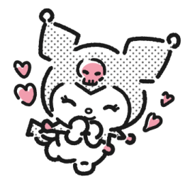 Kuromi Hearts Discord sticker