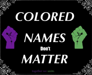 Colored names don't matter