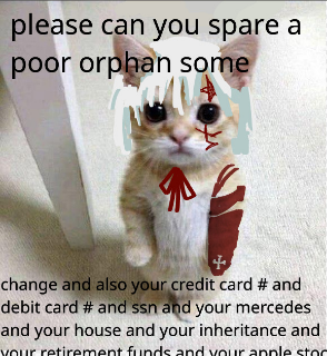 help an orphan Discord sticker