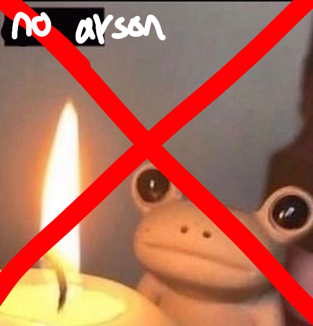 No Arson Discord sticker