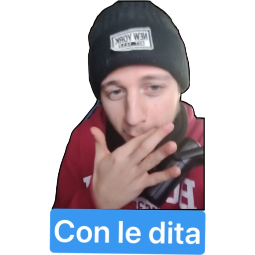 con le dita