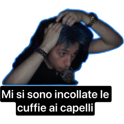 cuffie incollate nei capelli