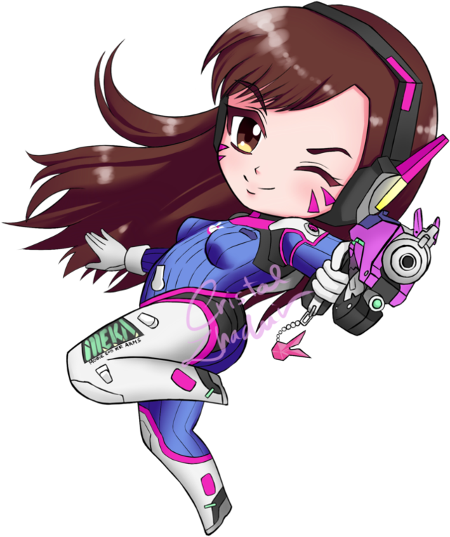 Dva mona Discord sticker