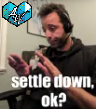 Settle down Discord sticker