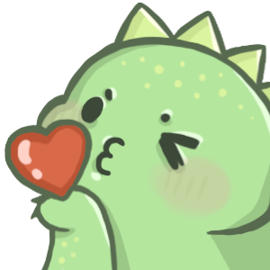 DinoKiss Discord sticker
