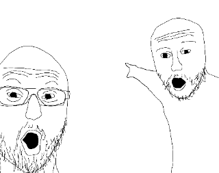 soyjack pog Discord sticker