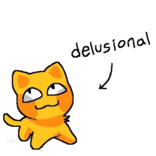 Delusional  Discord sticker