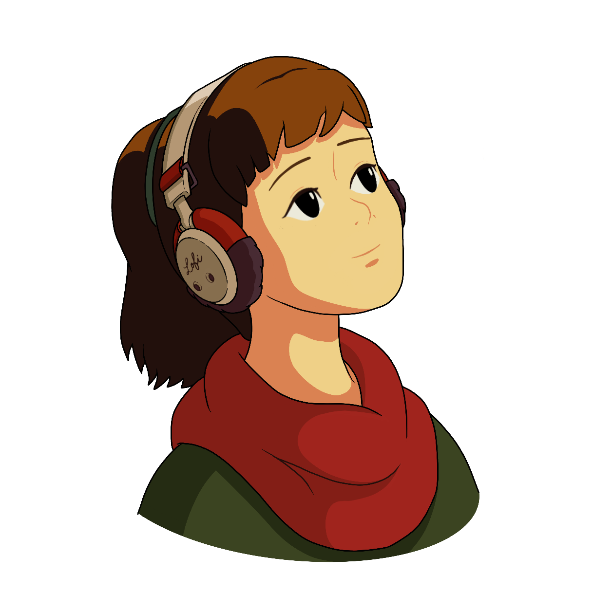 Lofi Girl Looking Up