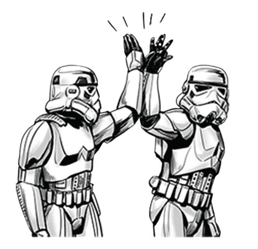 TrooperHighFive Discord sticker