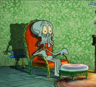 shrivelled squidward Discord sticker
