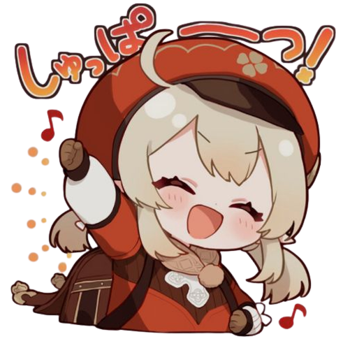 Klee Shuppatsu Discord sticker