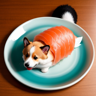 Sushi Corgi Discord sticker