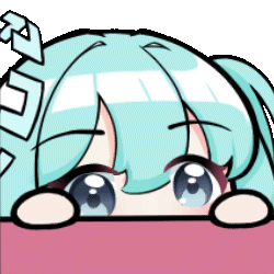 Miku Peeking Discord sticker