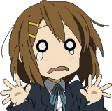 Yui Scared Discord sticker