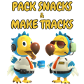 Pack Snacks & Make Tracks Discord sticker