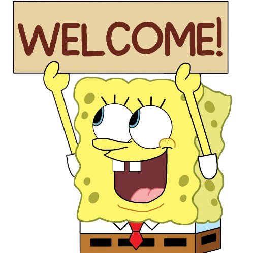 SpongeBob Welcome Sign