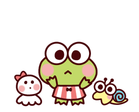 Confused Keroppi Discord sticker