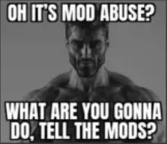 mod abuse Discord sticker