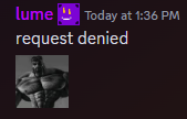 Request Denied Discord sticker