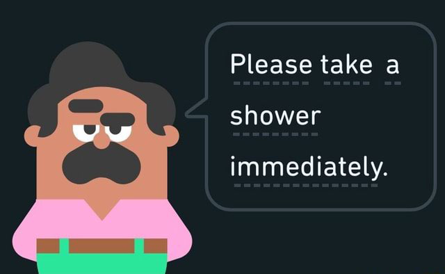 take a shower now Discord sticker