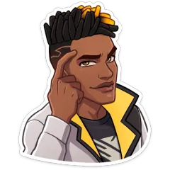 Phoneix Big Brain Discord sticker